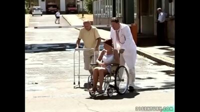 Granny pissing